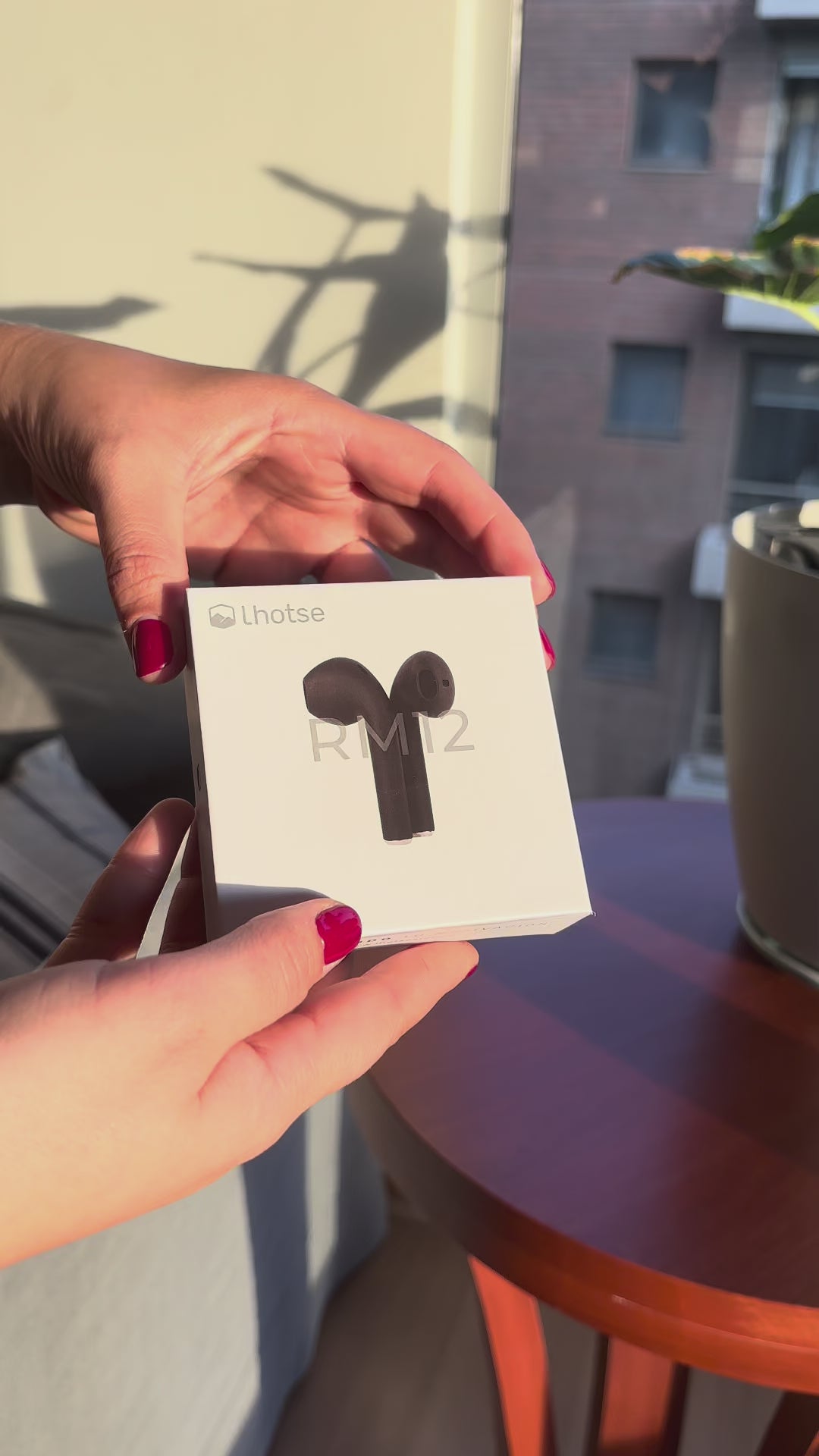 Video Audífonos Lhotse Bluetooth Inalámbrico Rm12 Celeste