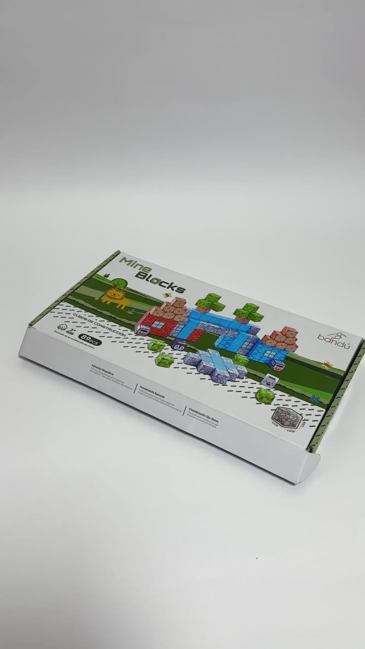 Video Juego Bloques Magnéticos 89pcs MineBlocks Aventura Bandú