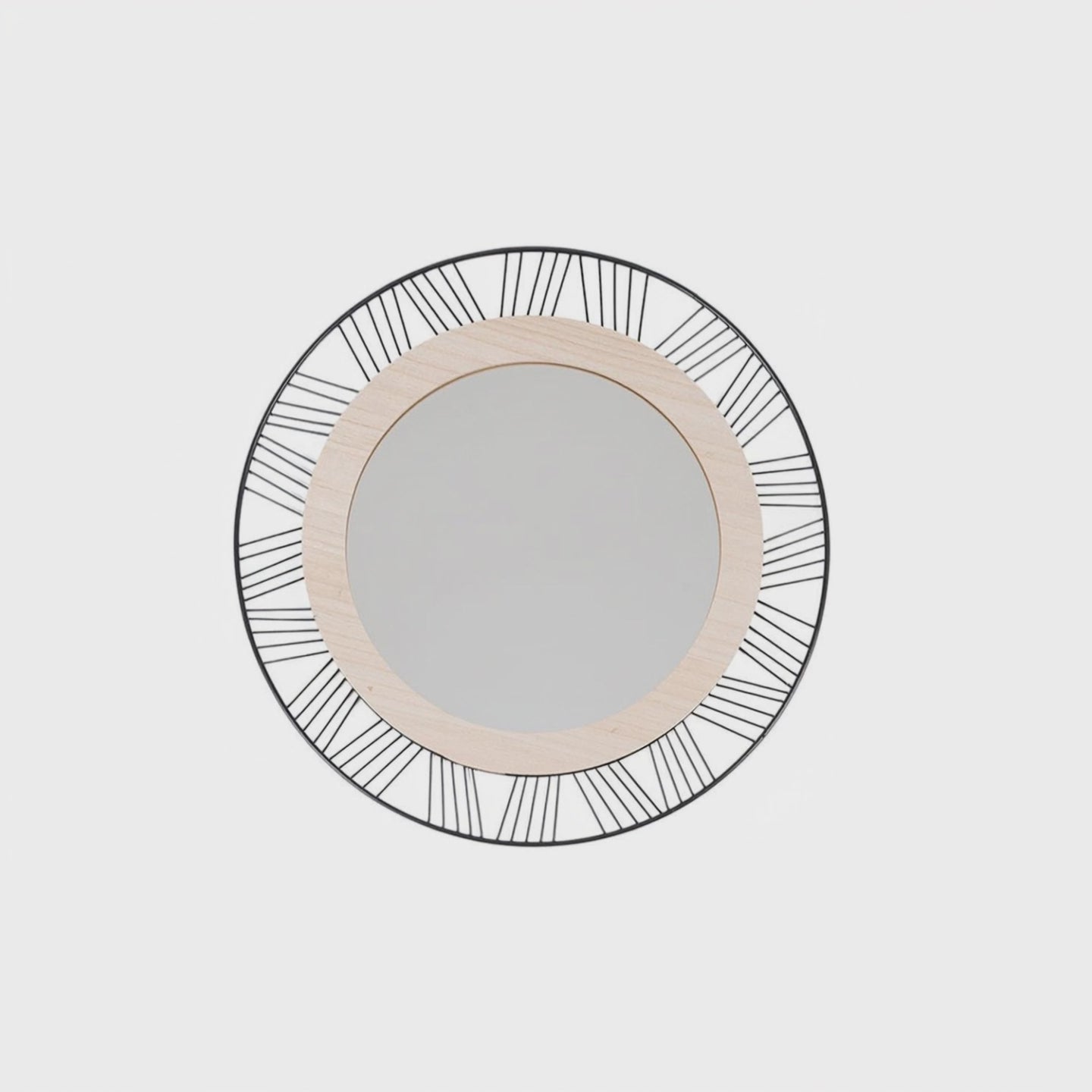 Video Espejo Redondo Joe 45cm Metal MDF Atmosphera
