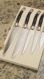 Video Set Cuchillos 5 pcs Paris Acero Inoxidable Simplit
