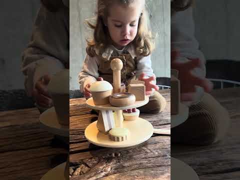 Set Juego Pastelería Corta Postre Infantil Niño Madera Bandú