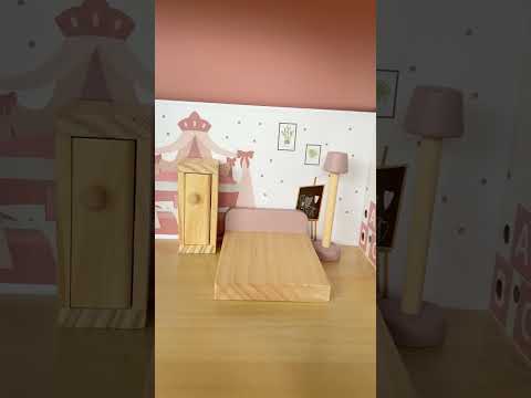Casa de Muñecas Madera 3 Pisos con Muebles y Muñecos Bandú