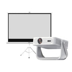 Proyector Novus y telón 100" LEVO, proyector y telón juntos