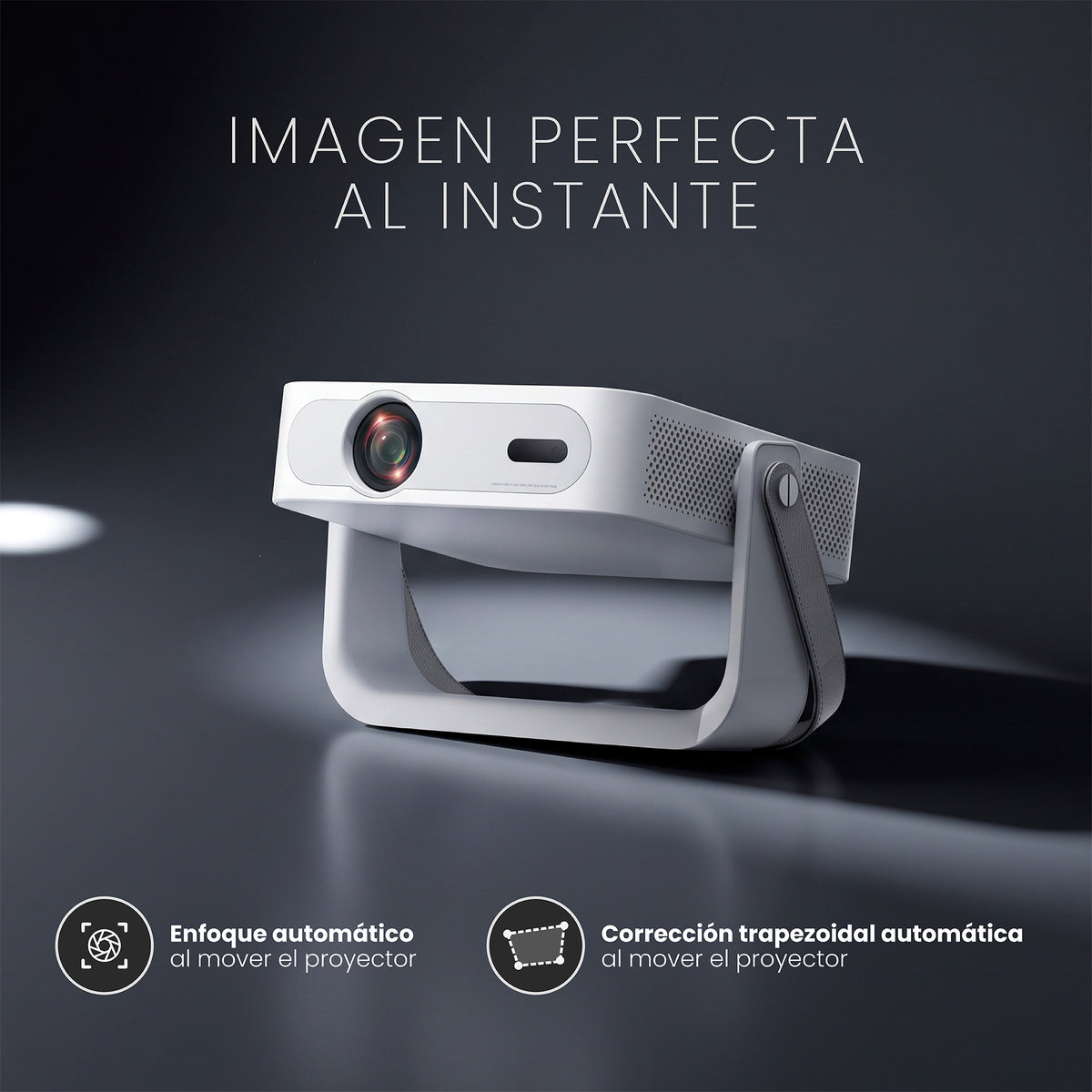 LEVO Proyector Portátil Smart Novus — enfoque automático e imagen perfecta