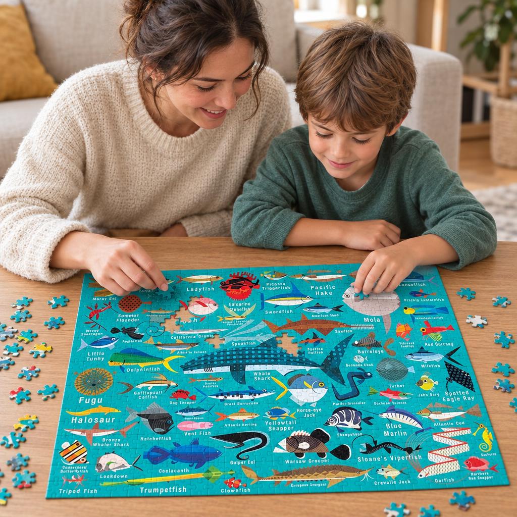 Puzzle 1000Pcs Vida Del Oceano Mudpuppy