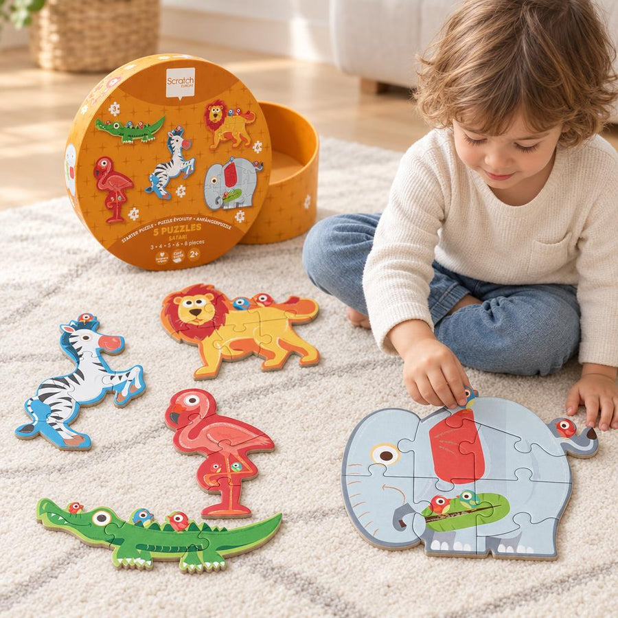 Puzzle Progresivo Safari Scratch Europe en juego