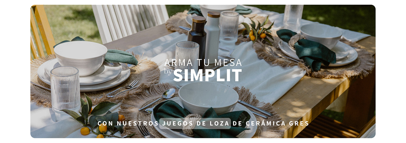 Juego de Loza 12 pcs Cerámica Toscana Simplit